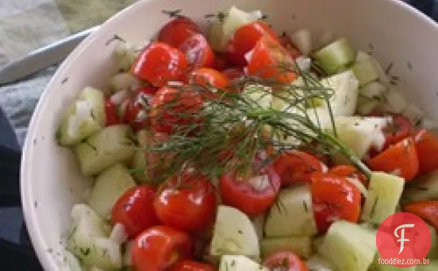 Salada De Pepino De Tomate