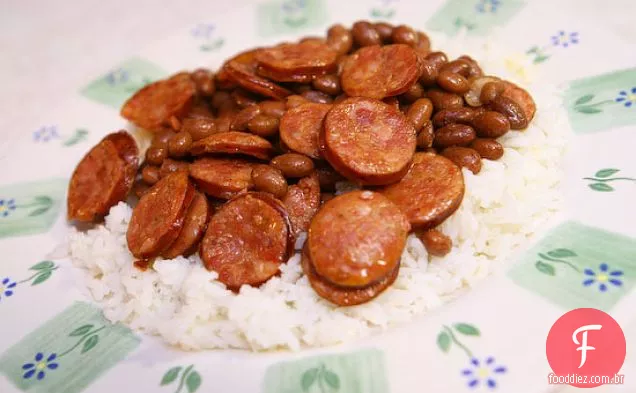 Feijão Vermelho E Arroz