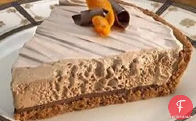 Torta De Camada De Chocolate Com Fundo De Fudge