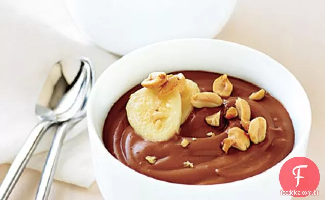 Pudim De Chocolate E Manteiga De Amendoim