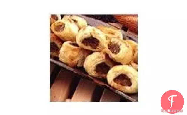 Puffs de salsicha e Parmesão