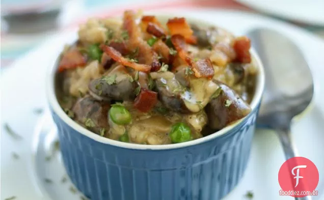Risoto De Bacon E Cogumelos