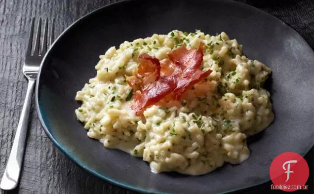 Risoto com Mascarpone e Prosciutto