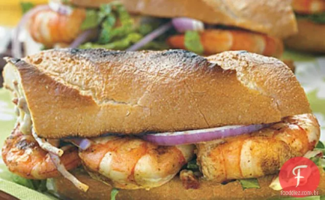 Camarão Grelhado Po'Boy