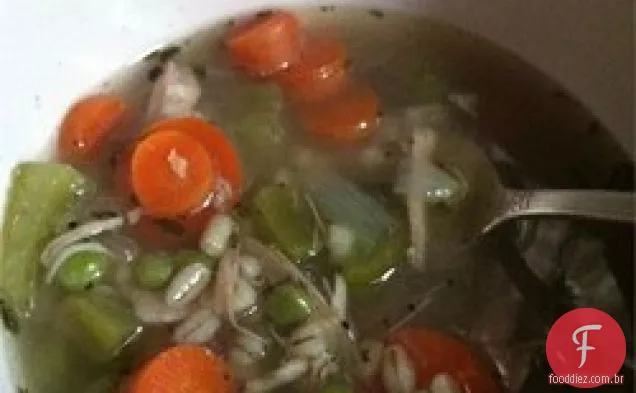 Sopa De Peru De Cevada Saudável