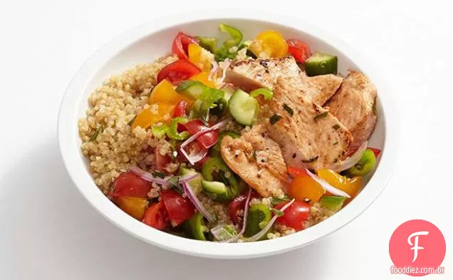 Salada de peru e Quinoa