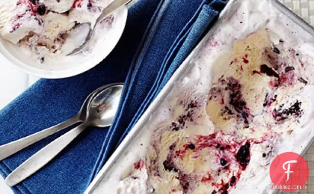 Blackberry Chocolate Chunk Ice Cream