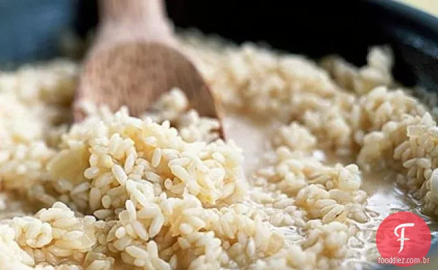 Risoto de limão com espargos