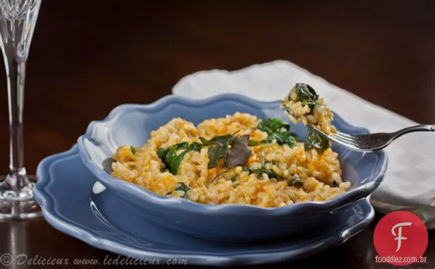 Risoto De Abóbora E Espinafre Para Bebês