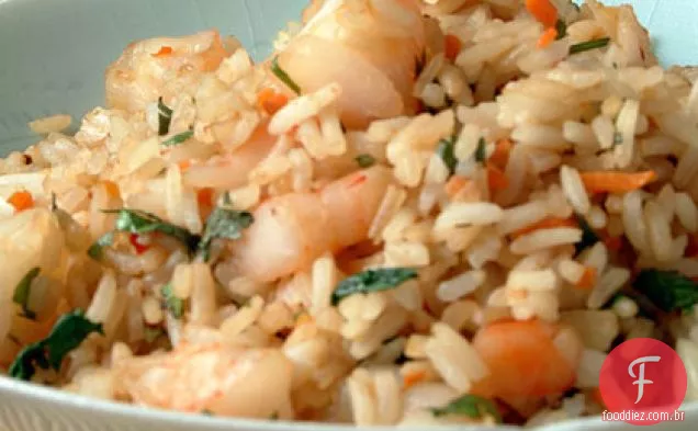 Camarão Coentro Arroz Frito