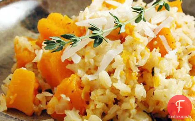 Arroz cozido com abóbora