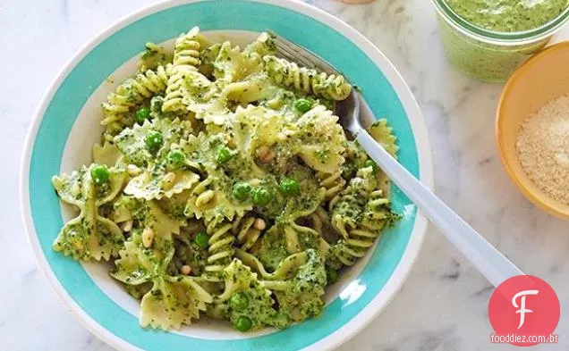 Massa, Pesto e ervilhas