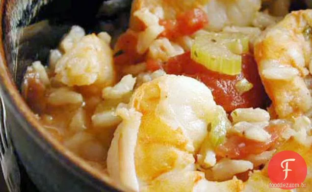 Arroz Integral-Camarão Jambalaya