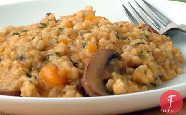 Risoto de arroz integral com abóbora