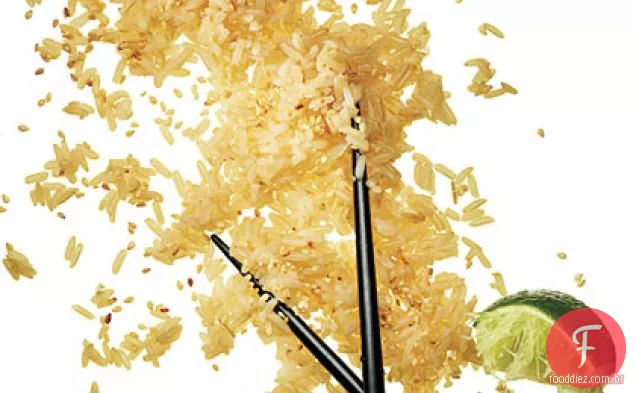 Arroz integral com gergelim