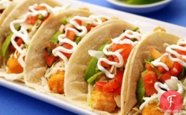 Tacos De Peixe Grelhado Com Pepino Citrus Salsa