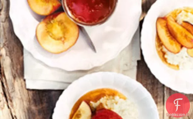 Arroz De Coco Com Fruta-Pedra E Mel De Baunilha