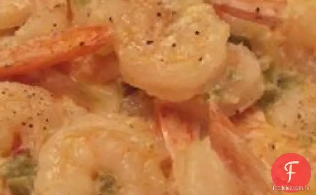 Camarão picante em molho de Creme