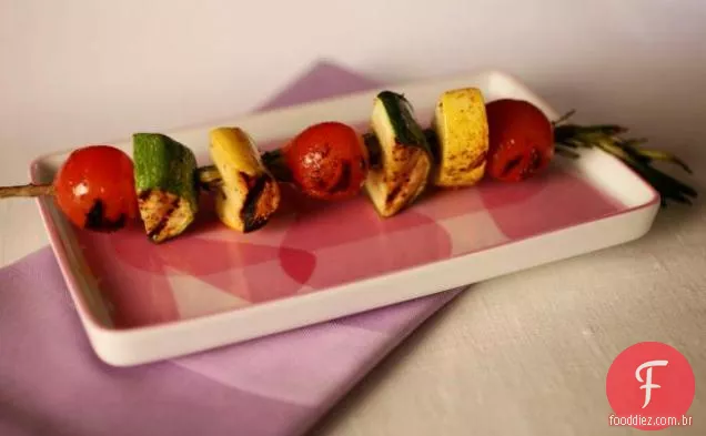 Limão Balsâmico Alecrim Espetos Legumes