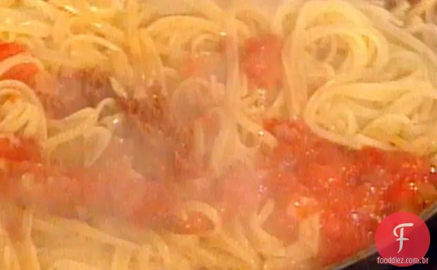 Linguine com amêijoas escapadas - - - Linguine con le Vongole Fujite