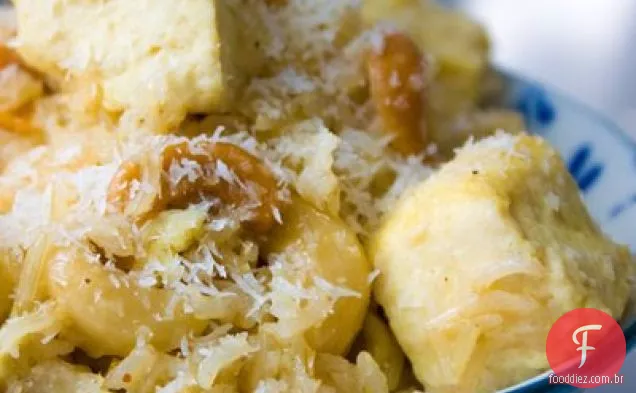 Arroz De Coco Fofo Com Almofadas De Tofu