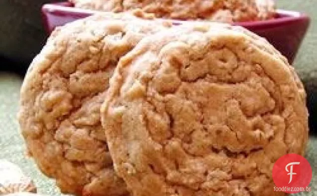 Biscoitos De Manteiga De Amendoim De Aveia