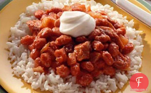 Feijão Vermelho Clássico E Arroz