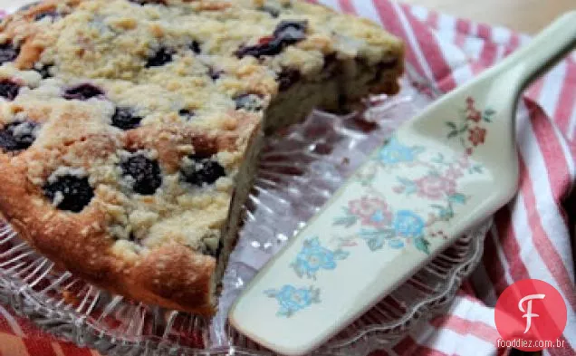 Bolo De Crumble De Cereja Fresca