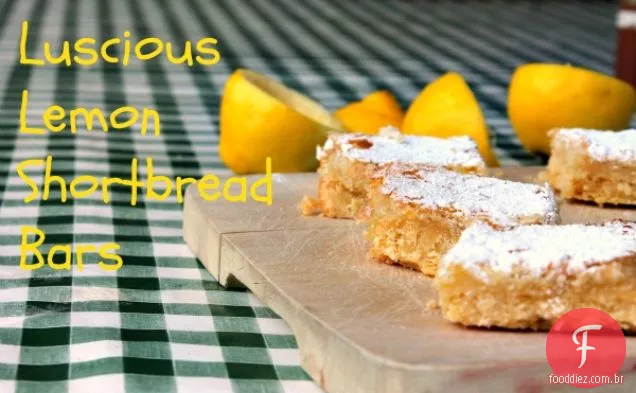Deliciosas Barras De Shortbread De Limão