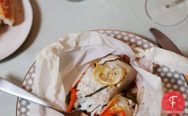 Limão-Estragão Alabote En Papillote