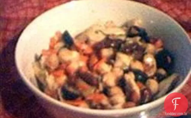Jonny's fácil Garbonzalicious Tangy Alcachofra e salada de feijão