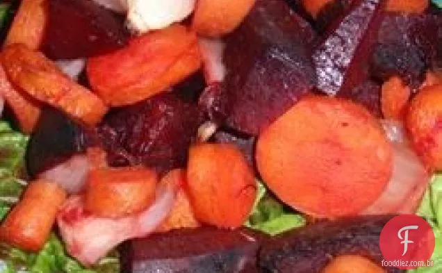 Salada picante de beterraba e cenoura