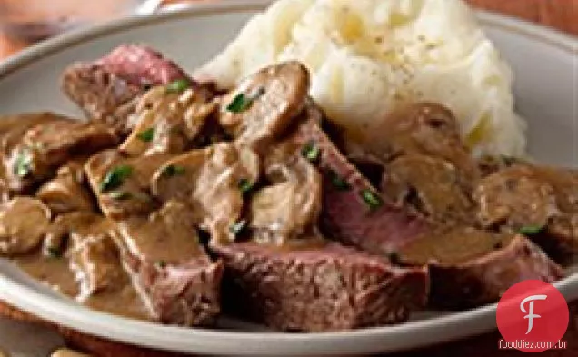 Bife Sufocado Com Cogumelos