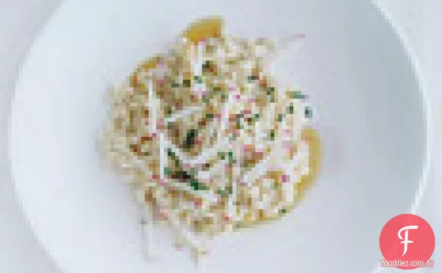 Risoto Romano com rabanetes