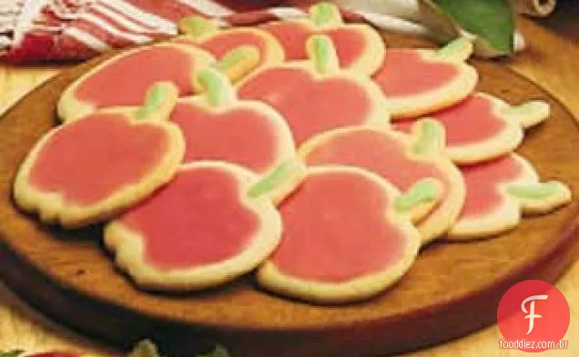 Biscoitos De Açúcar De Corte De Maçã