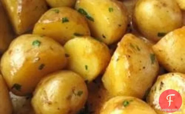 Churrasco temperado batatas Do Bebê