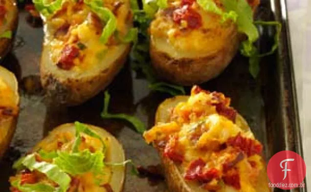 BLT batatas assadas duas vezes