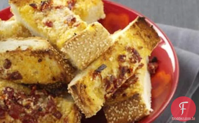 Pão De Alho De Tomate Seco Ao Sol