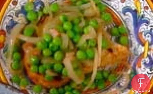 Ervilhas com presunto: Piselli al Prosciutto