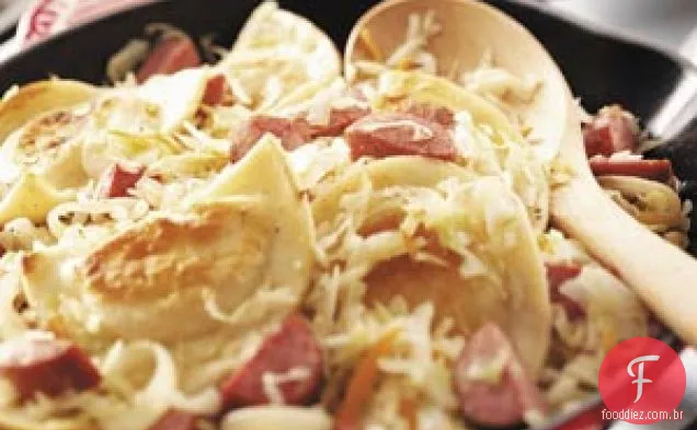 Salsicha Pierogi Frigideira