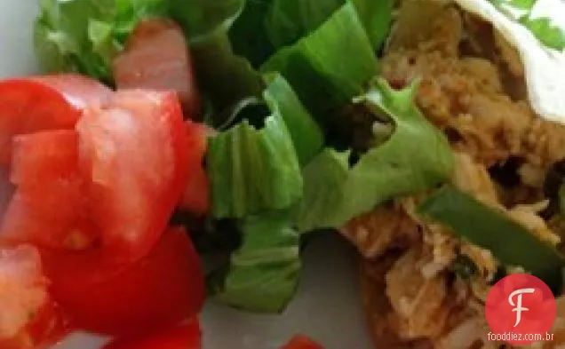 Enchimento Fácil Do Taco Da Galinha