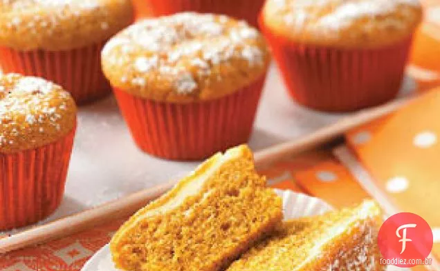 Surpresa Abóbora Cupcakes