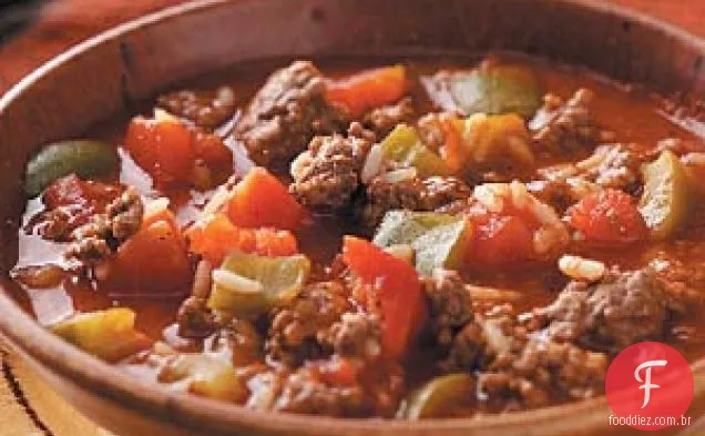 Sopa De Pimenta Recheada