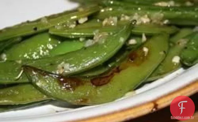 Ervilhas de açúcar com hortelã