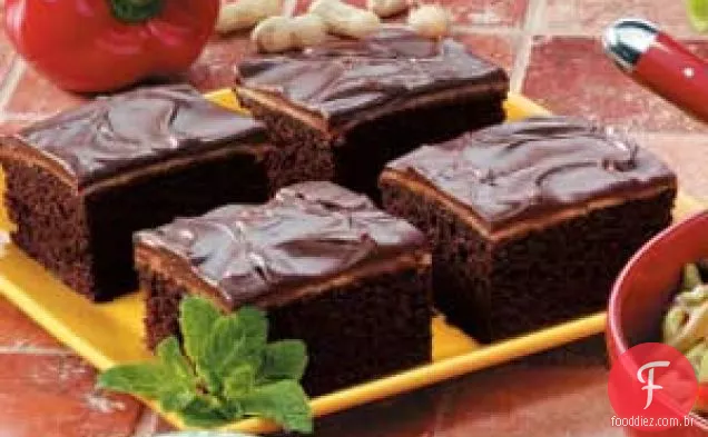 Bolo De Manteiga De Amendoim Com Chocolate