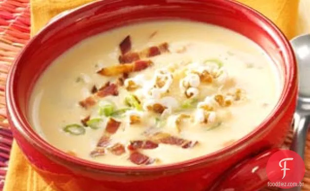 Sopa De Queijo Salgado Cozido Lentamente