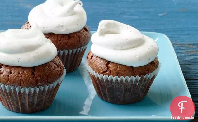 Bolos de chá com glacê Earl Grey