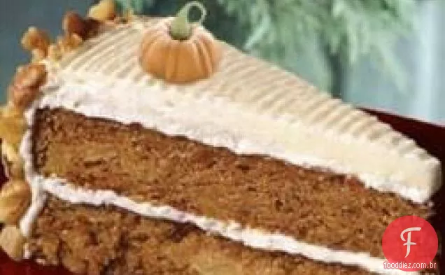 Bolo de abóbora com cobertura de Cream Cheese