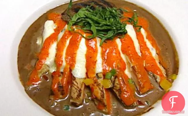 Portobello Ripiene Con Pollo