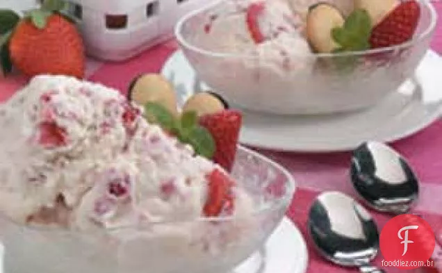 Sorvete Cheesecake De Morango